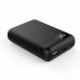 Banque de puissance portable 10000 mAh pour Lightning /USB-C et Micro USB Noir